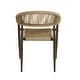 preview thumbnail 17 of 32, Furniture of America Holcomb Modern Wicker Rope Curved Patio Dining Arm Chair