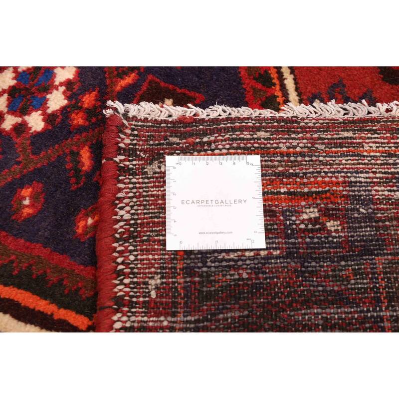 ECARPETGALLERY Hand-knotted Andelz Dark Red Wool Rug - 3'2 x 5'5