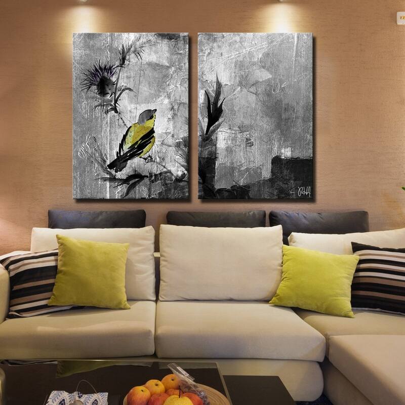 Ready2HangArt 'Painted Petals XVI' 2-Piece Canvas Wall Art Set