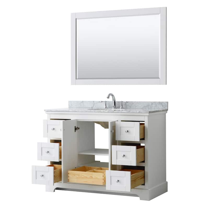 Wyndham Collection Avery 48" Free Standing Single Basin Vanity Set