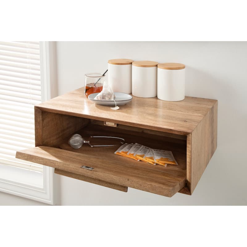 Kate and Laurel McCutcheon Wood Storage Shelf