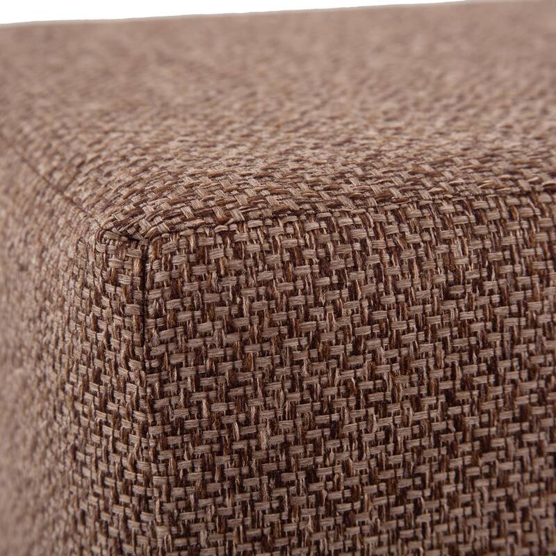 Allan Andrews No Tip Short Block Ottoman with Cover, Panama Collection