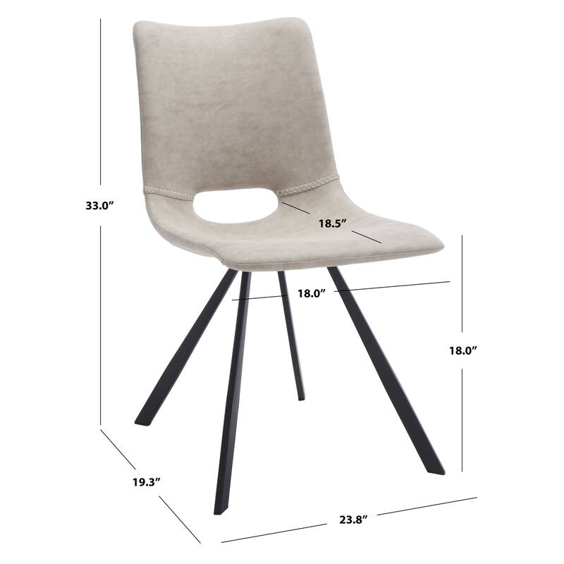 SAFAVIEH Josefina Mid-Century Dining Chair (Set of 2) - 24 In. W x 19 In. D x 33 In. H - 24Wx19Dx33H