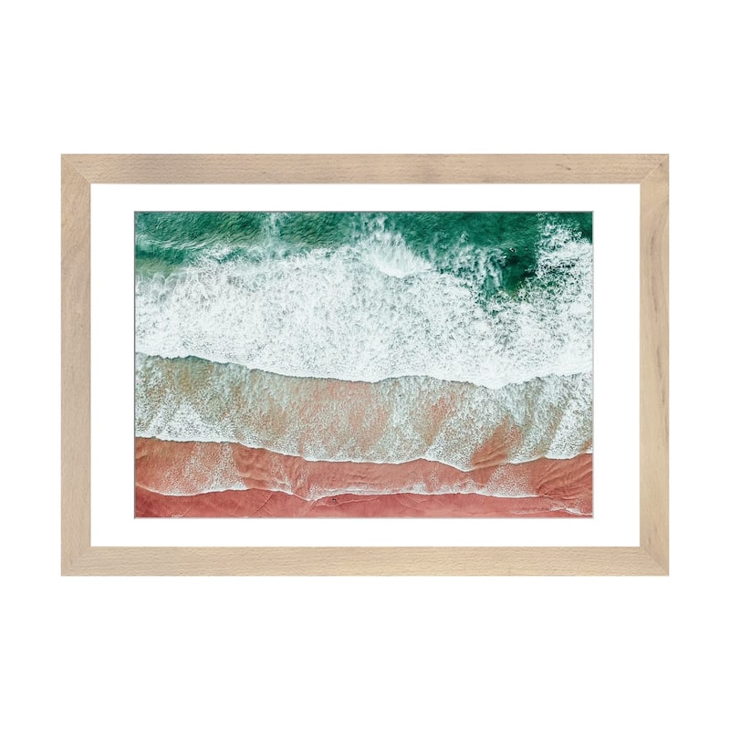 iCanvas "Ocean Waves II" by Radu Bercan PFA - Natural - 16x24x1