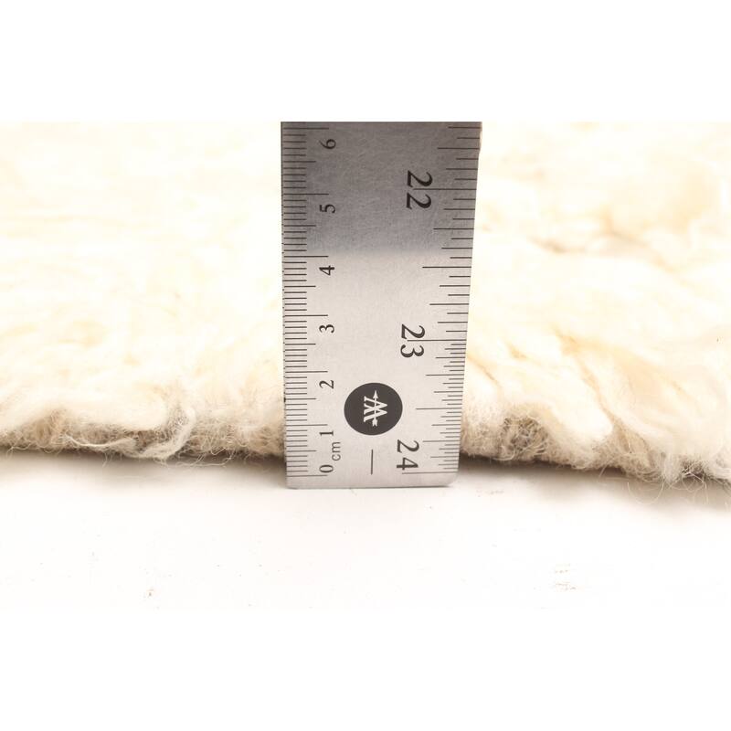 ECARPETGALLERY Hand-knotted Tangier Cream Wool Rug - 5'8 x 7'8