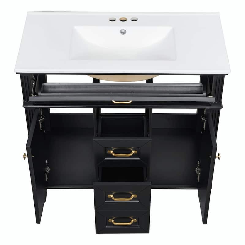36" Bathroom Vanity with Sink Combo