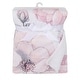 preview thumbnail 5 of 4, Lambs & Ivy Botanical Baby Watercolor Floral Pink Fleece Baby Blanket