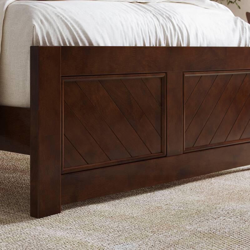Berkshire Queen Low Profile Platform Bed with Matching Footboard