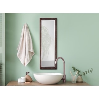 Allan Andrews Bronze Rectangular Full Length Dressing Mirror with Hand Crafted Metal Frame - 12W X 36H X 1.1/2T