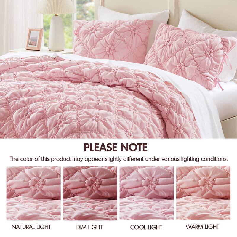 Intelligent Design Lily Embroidered Comforter Set