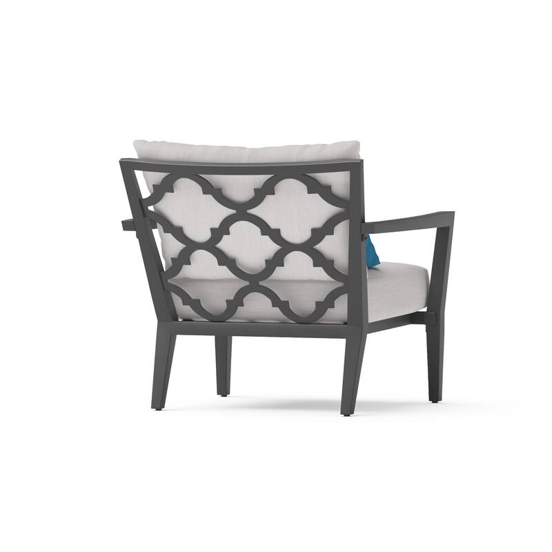 Venetia 2 Piece Sunbrella Outdoor Patio Club Chairs