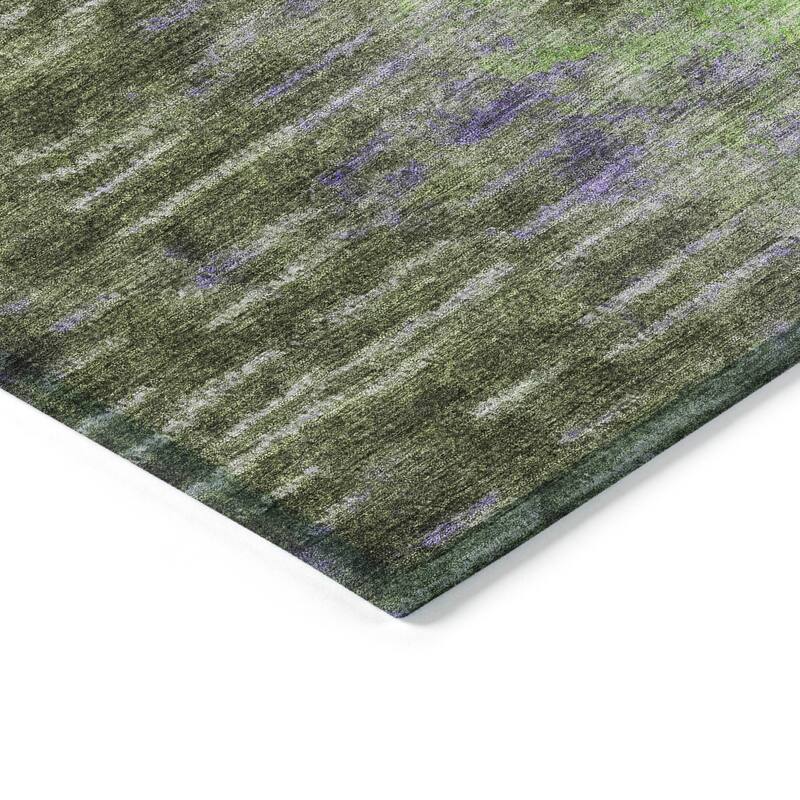 Machine Washable Indoor/ Outdoor Contemporary Ombre Chantille Rug