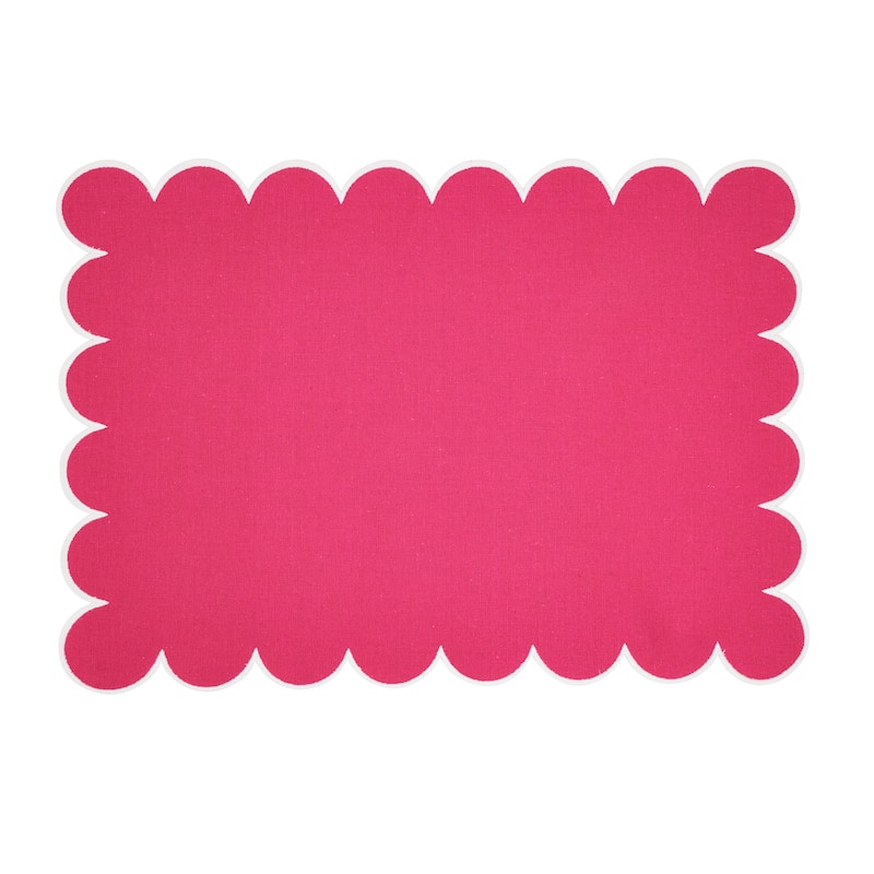 Eco Scallop Border Placemat (Set of 4) - 14"x20"