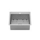 preview thumbnail 2 of 8, Karran Top Mount Stainless Steel 25 in. 16-Gauge Drop-In Single Bowl Kitchen Sink Kit
