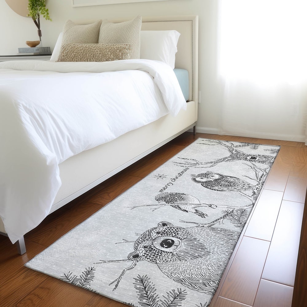 Premium Washable Super Soft Merry Christmas Animal Mayfield Rug