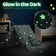 preview thumbnail 11 of 15, Flannel Kids Sofa Bed with Glow Patterns and Foldable Lounger Design - Mattress: 66" × 26" × 4" (L × W × H)