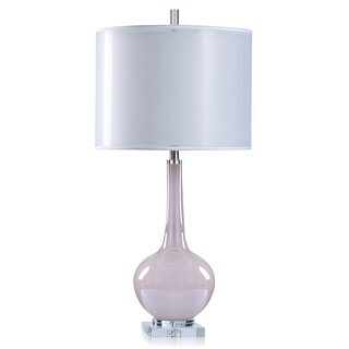 Lexi Elegant Crystal Table Lamp Blush Pink Clear