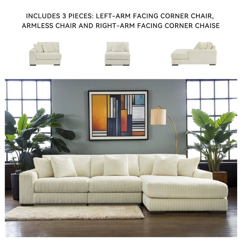 Signature Design by Ashley Lindyn 3-Piece Sectional with Chaise