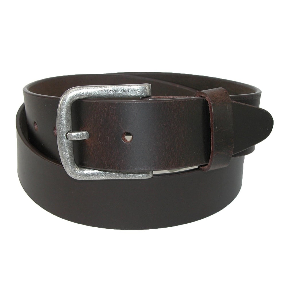 Nautica Men/'s 1 3//8 in Saddle-leather Reversible Belt