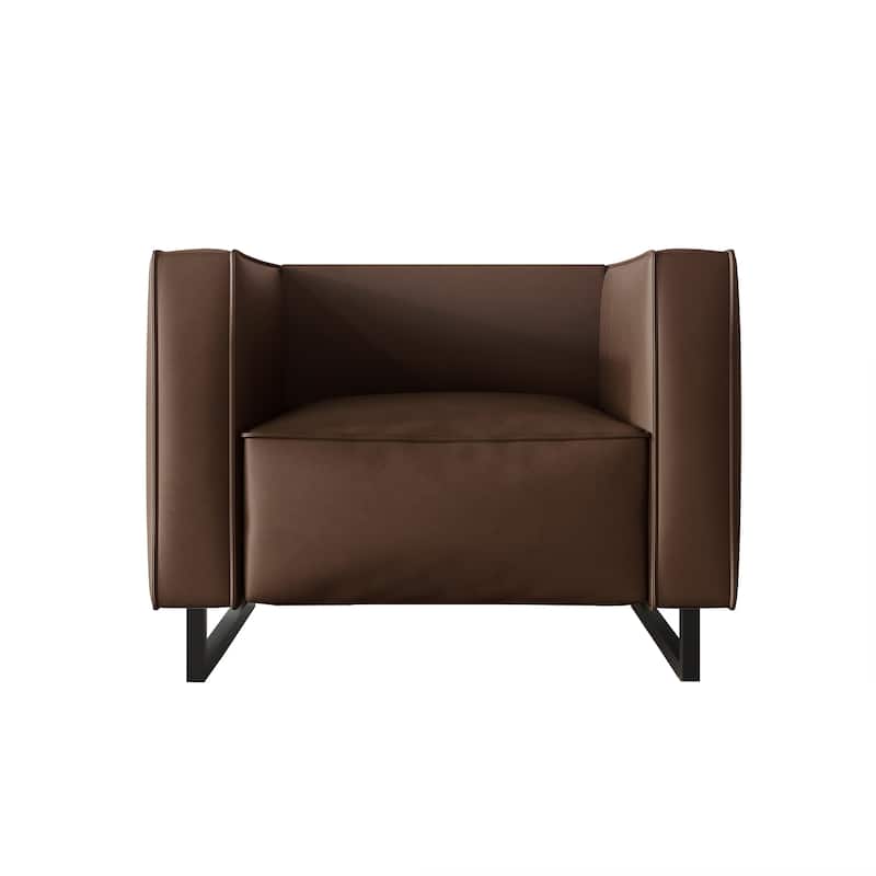 CraftPorch Mid Century Modern Upholstered Chair - Brown