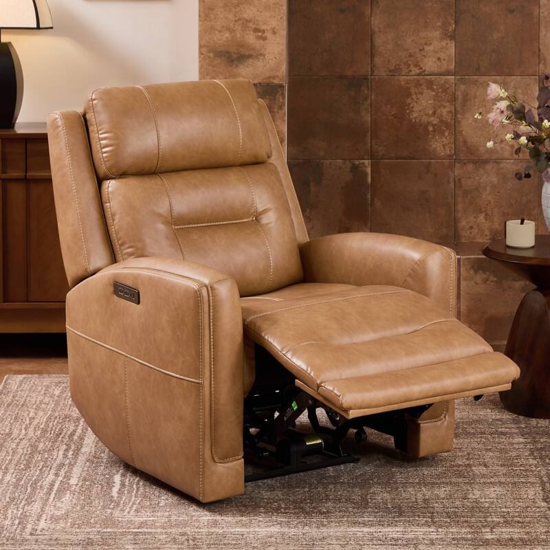 Spruce & Spring Power Recliner Chair Wall Hugger with Power Headrest