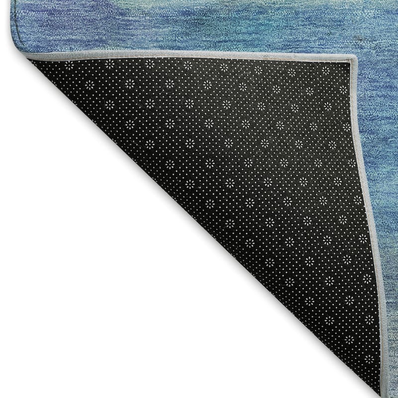Machine Washable Indoor/ Outdoor Contemporary Ombre Chantille Rug