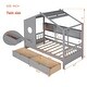preview thumbnail 4 of 47, House Bed with 2 Drawers and Storage Shelf