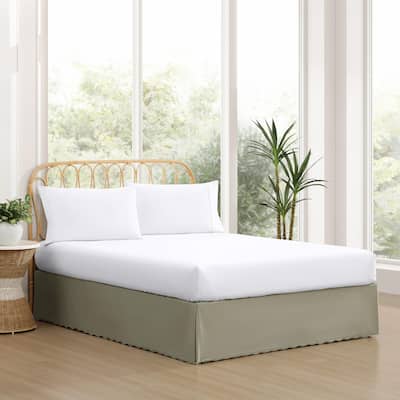 Stone Cottage Solid Scallop Cotton Bedskirt