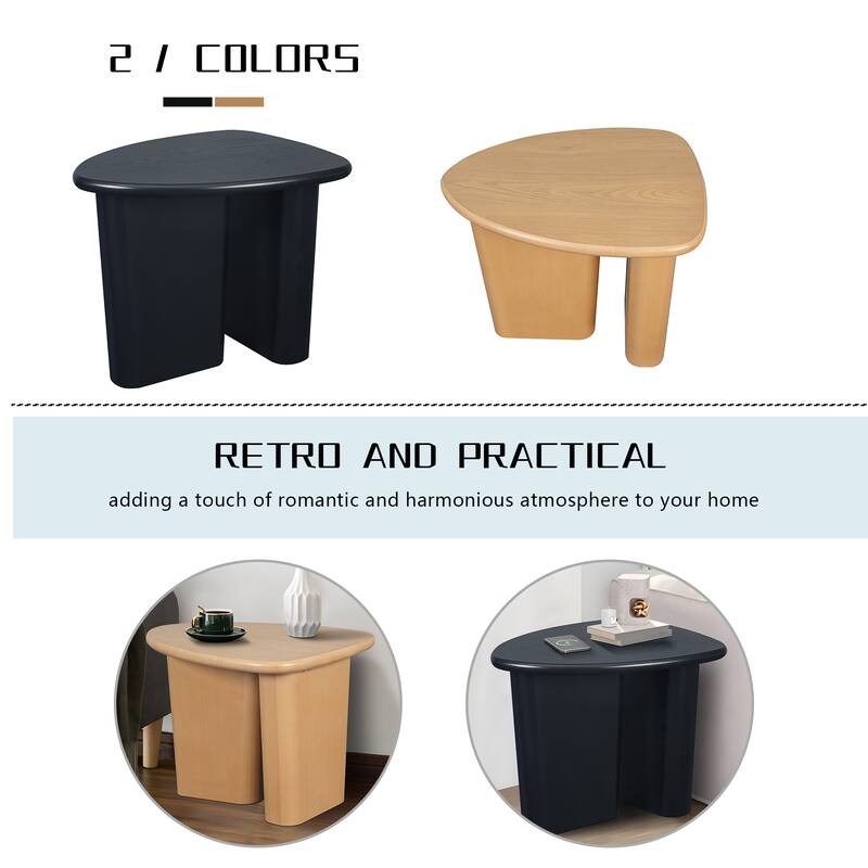 Tapered Tabletop Side Table For Living Room,Kitchen,Entyway