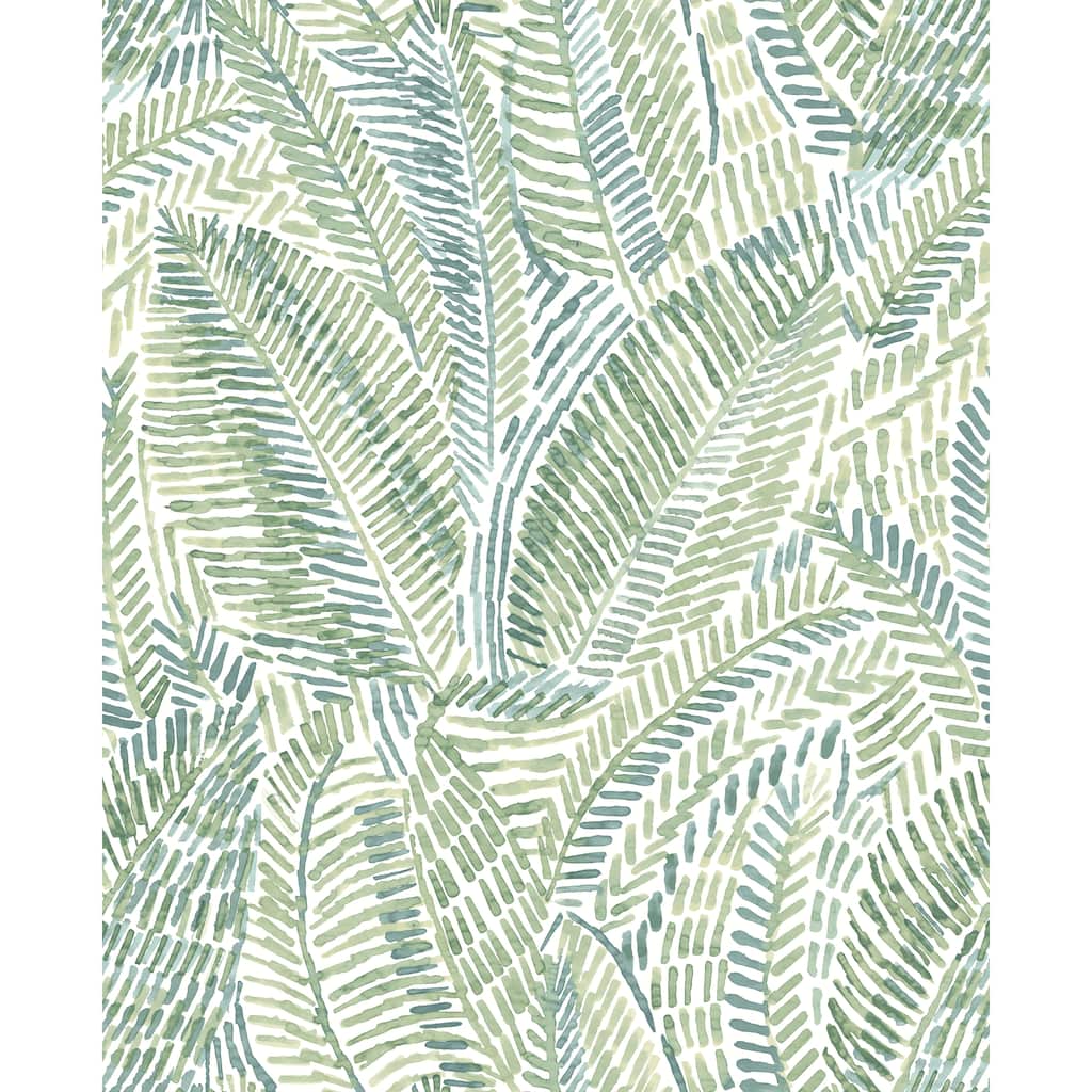 A-Street Prints Fildia Green Botanical Wallpaper