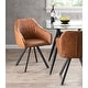 preview thumbnail 11 of 27, Carbon Loft Aduba Contemporary Pleated Chair in Faux Leather (Set of 2)