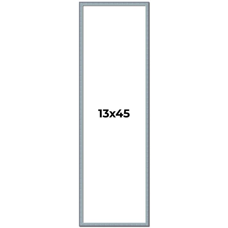 13x45 Frame Rustic Sky Blue Solid Wood Picture Frame | 0.75 Inch