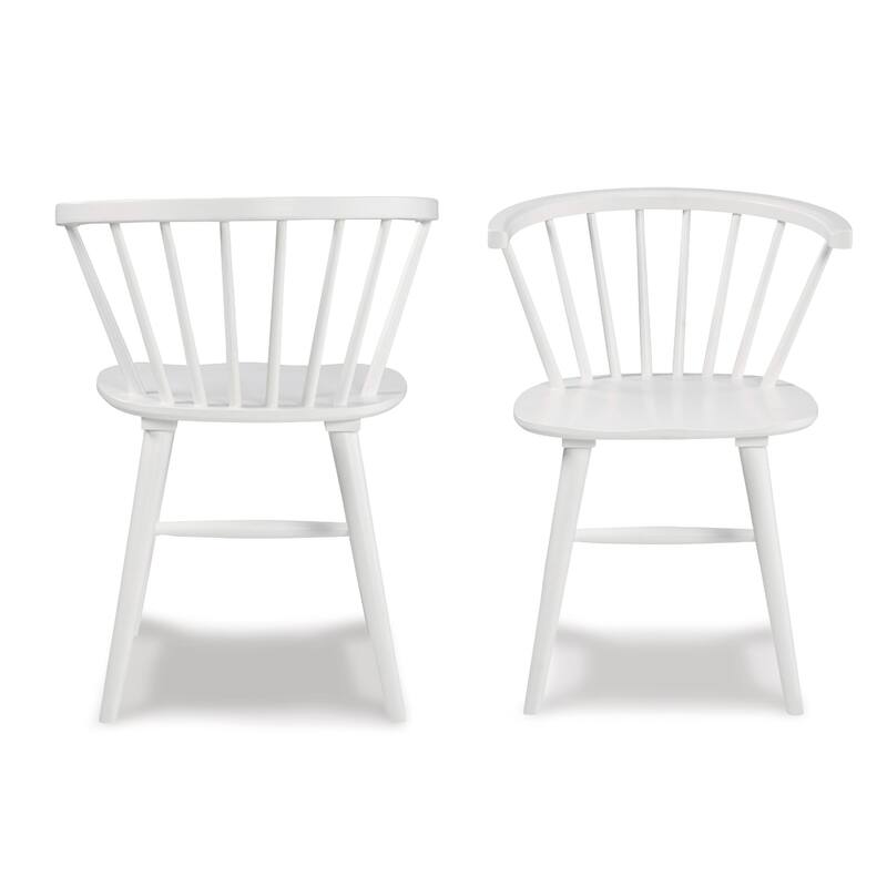 Modern Style Dining Set with Rectangular Table and Solid Wood Windsor Chairs