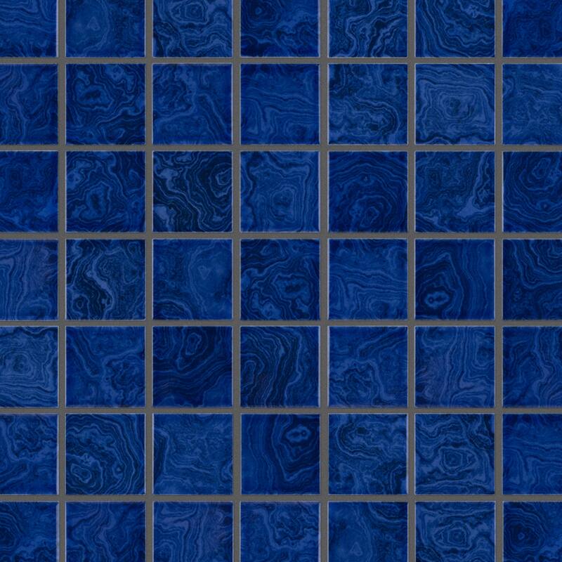 Merola Tile Resort Marine Blue 12" x 12" Porcelain Floor and Wall Tile