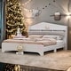 preview thumbnail 2 of 7, Full Size House Bed with Storage Headboard
