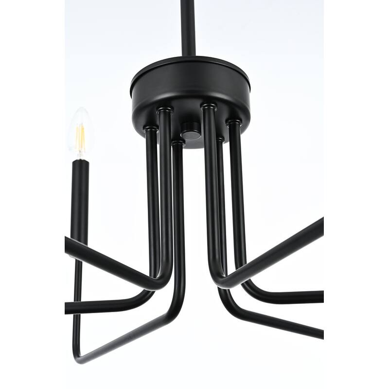 Elegant Lighting LD742D26 Willa 6 Light 26" Wide Candle Pendant