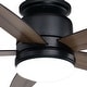preview thumbnail 9 of 7, Armon 44 in. Low Profile Flush Mount Ceiling Fan with Reversible Blades, Dimmable LED Light Kit and Remote, Frosted Glass Shade