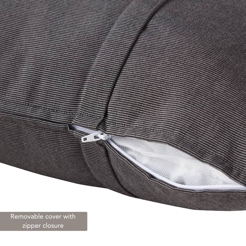 Greendale Home Fashions Sunbrella 21" x 14" Rectangle Outdoor Throw Pillow (Set of 2)