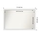 preview thumbnail 115 of 190, Wall Mirror Choose Your Custom Size - Extra Large, Blanco White Wood Outer Size: 47 x 31 in