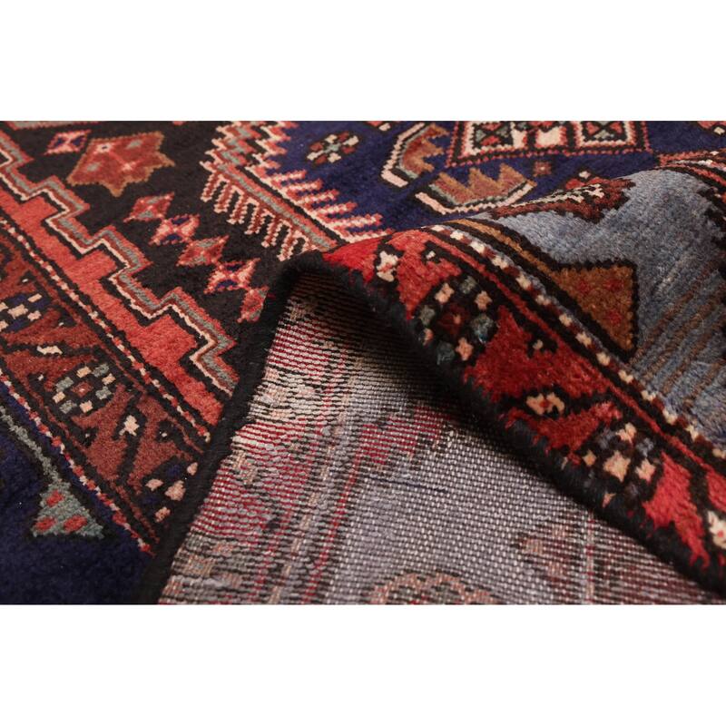 ECARPETGALLERY Hand-knotted Andelz Black, Red Wool Rug - 4'0 x 7'3