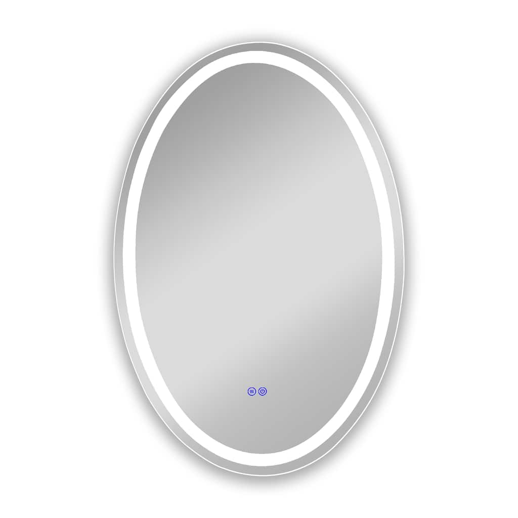 Frameless Back Lit LED Mirror - Silver
