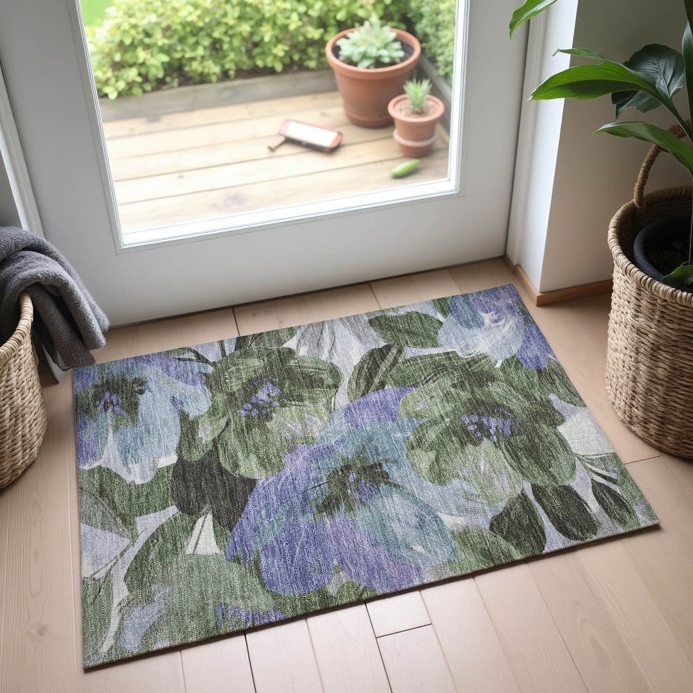 Premium Washable Super Soft Modern Floral Mayfield Rug