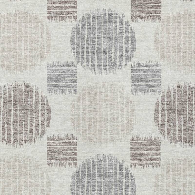 HomeRoots Geometric Transitional Rectangle Outdoor Rug