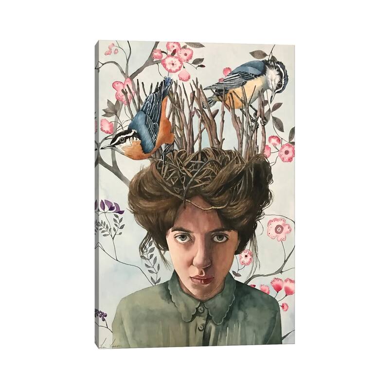 iCanvas "Birds Nest" by Lisa Lennon Canvas Print