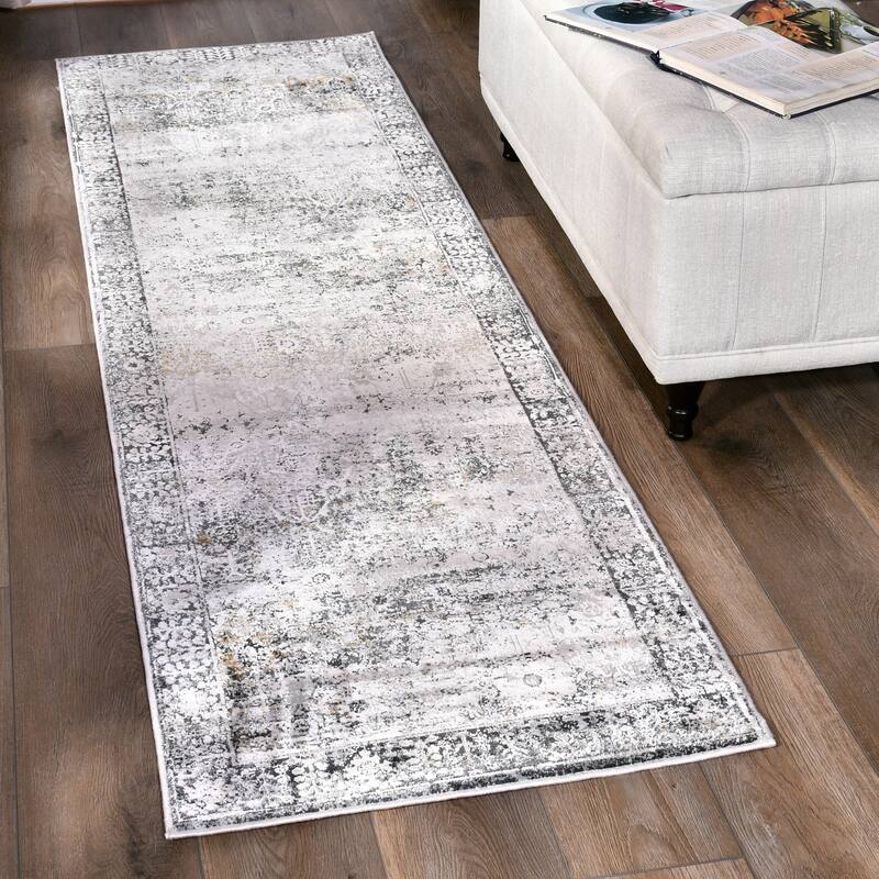 Christian Collection Grey/Cream Area Rug