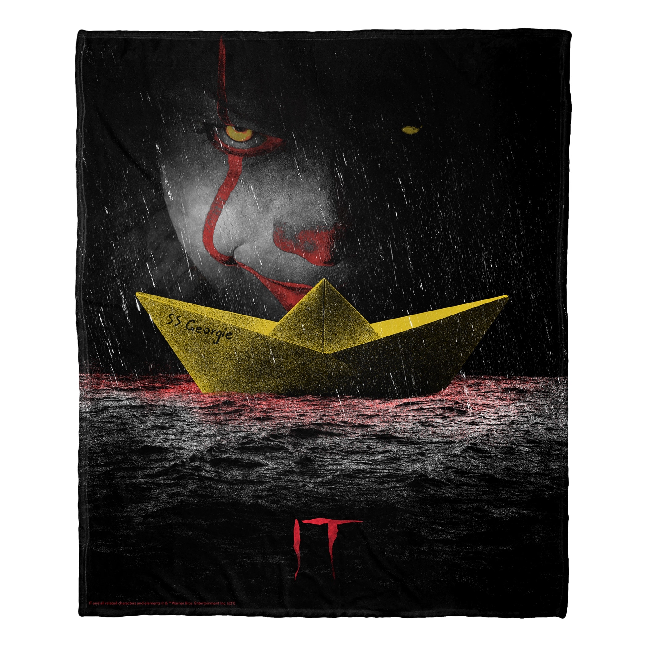 Warner Brothers It Poster Silk Touch Throw Blanket