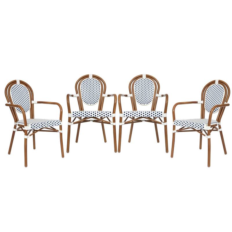 Stacking Bistro Chairs with Metal Frames