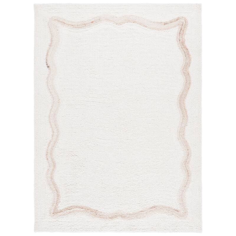 SAFAVIEH Handmade Casablanca Shag Boudy Wool Rug