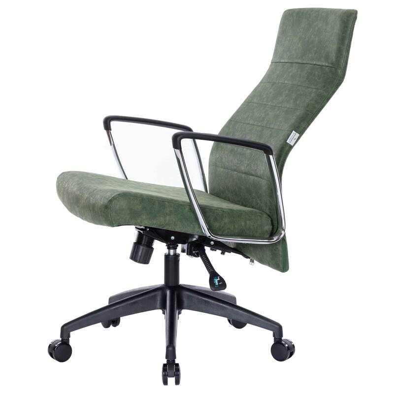 Hilton Modern High Back Ergonomic Leather Office Chair with Adjustable Height, Swivel, and Tilt for Conference or Executive Desk