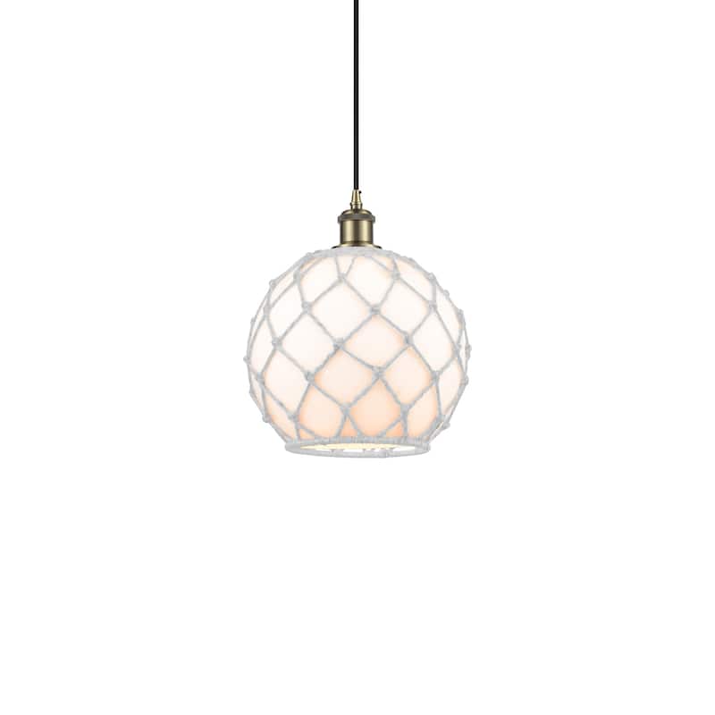 Innovations Lighting 516-1P-12-10 Farmhouse Rope Pendant Farmhouse